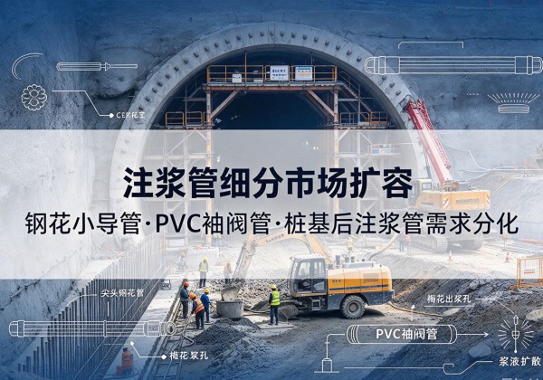 祥符注浆管细分市场扩容，隧道钢花小导管、PVC 袖阀管、桩基后注浆管需求分化